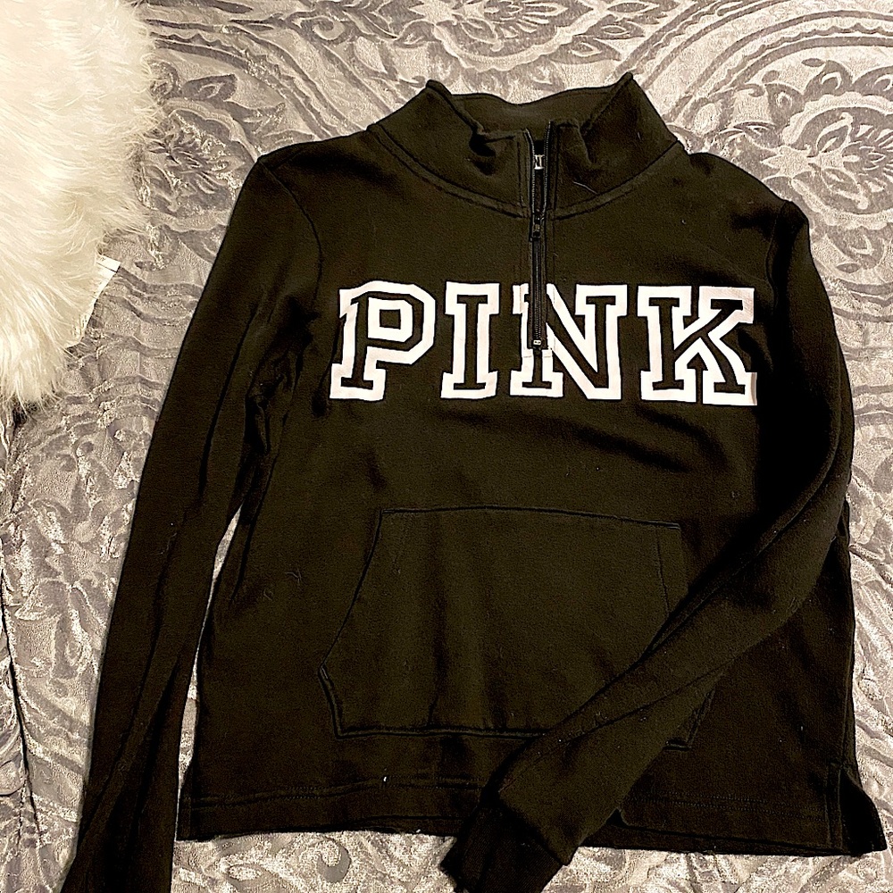 Black Collared Sweatshirt